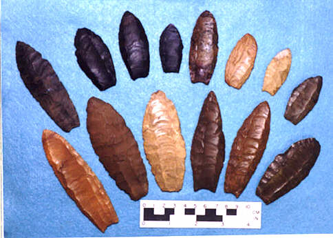 BARNES FLUTED POINT TYPES SIDE A